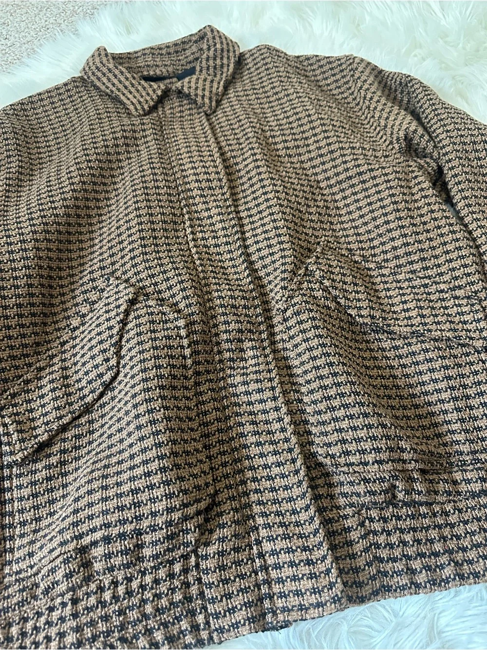 Universal Thread Brown Houndstooth Utility Jacket - Picture 4 of 7